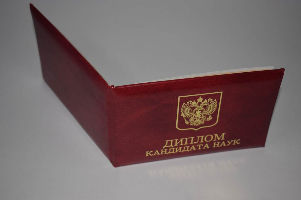 Диплом Кандидата Наук 2017-2025 в Обнинске корка